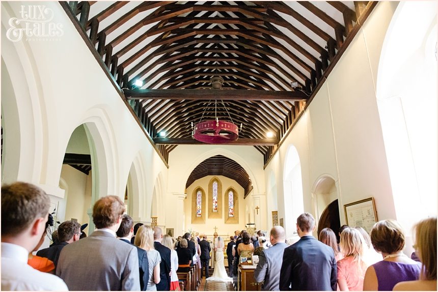 Wedding photograph inside of UK church