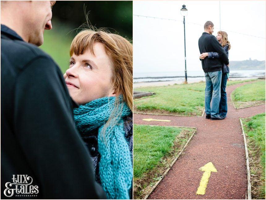 Scarbaorough engagement shoot couple at north beach 
