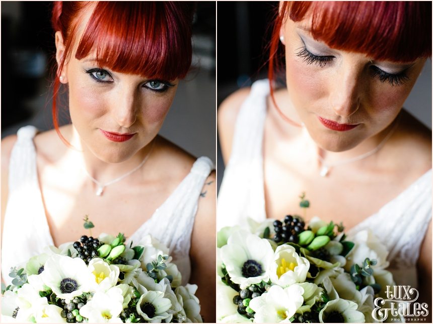 Portraits of redhead bride at hogarths hotel 