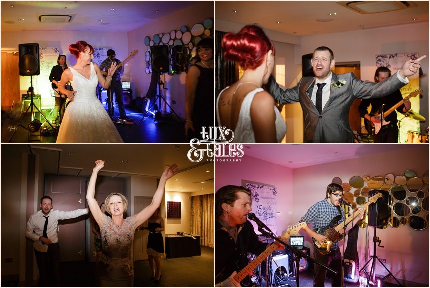funky dancing at hogarths hotel wedding