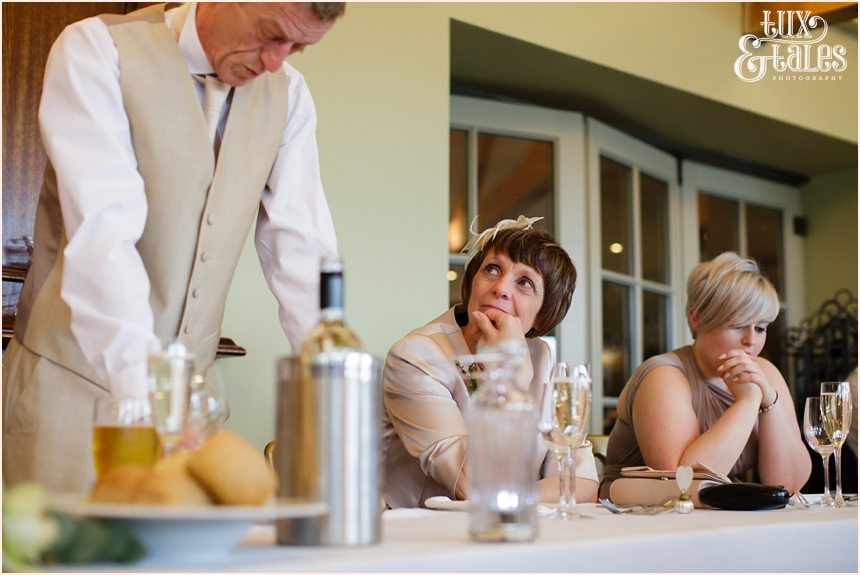 Mother of the groom watche sduring the speeches at the Alma Inn Wedding Photography