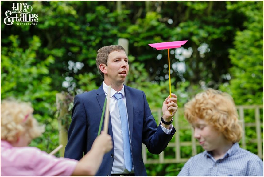 Back garden wedding party games