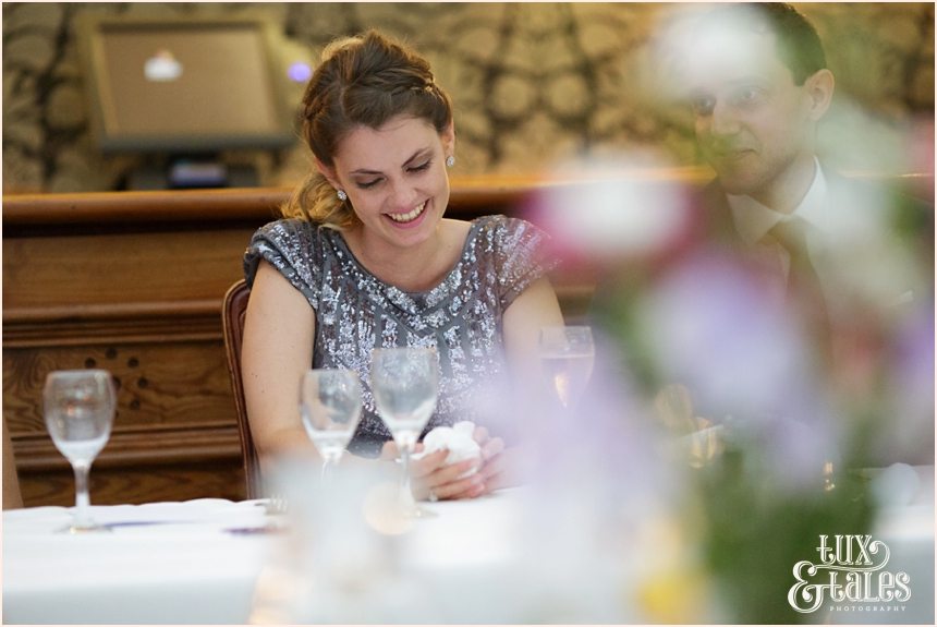 Broadoaks Wedding Photographer Windermere || Tux & Tales Photography || speeches smiling tears