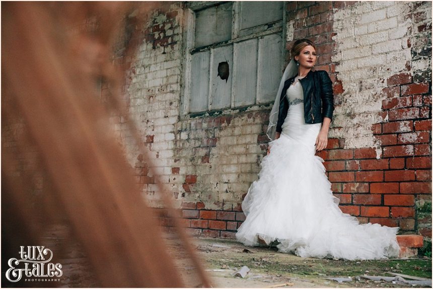 York trash the dress photography in an abandoned barn