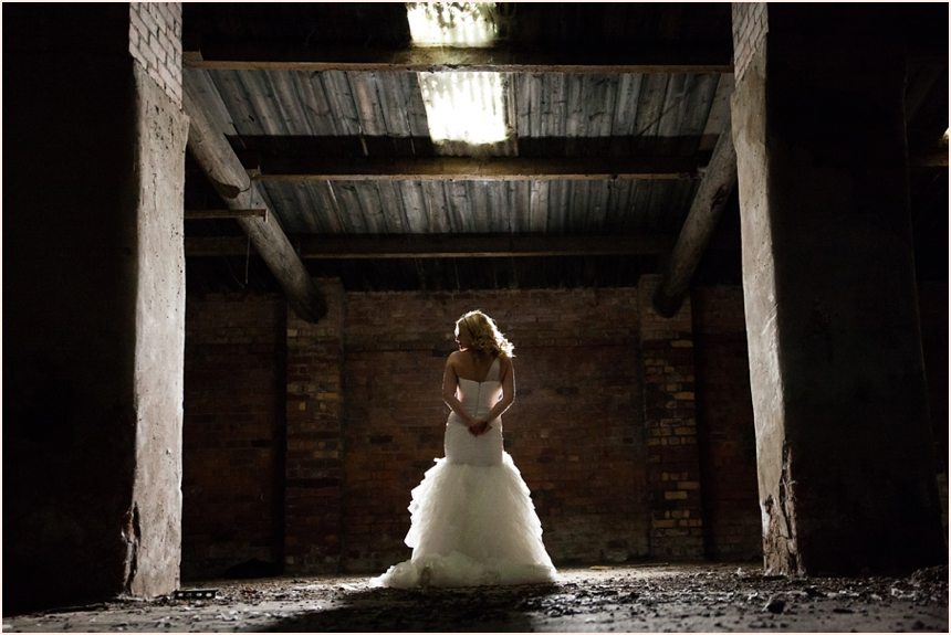 York trash the dress photography in an abandoned barn