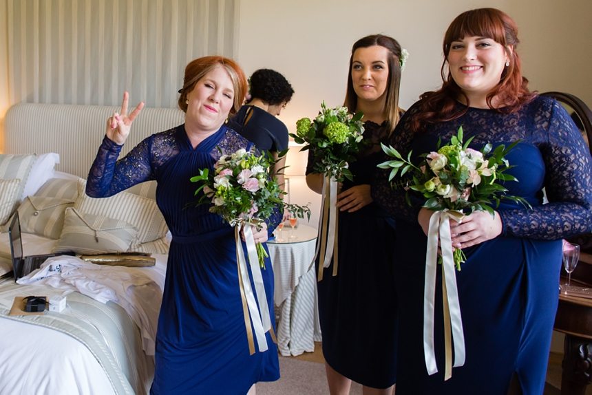 Fun wedding photographyat Rise Hall