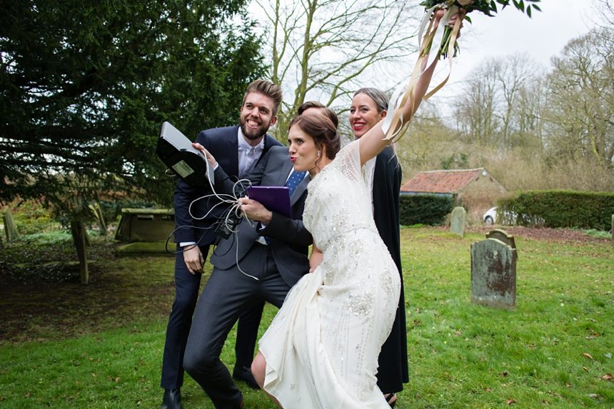 Fun wedding photographyat Rise Hall