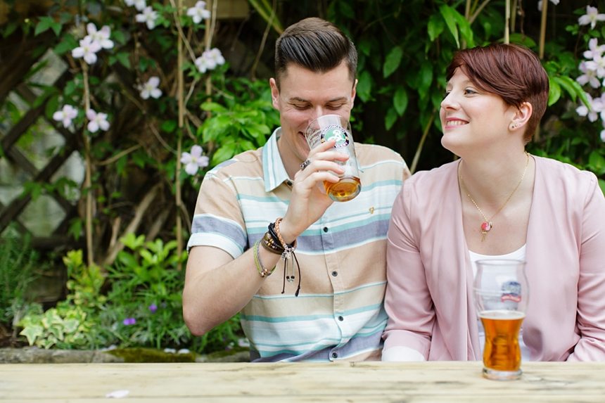 Engagement Photography in Ilkley at The Yard Pub