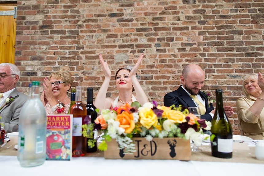 Barmbyfield Barn Wedding Photography fun & natural documentary speeches