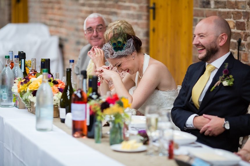 Barmbyfield Barn Wedding Photography fun & natural documentary speeches