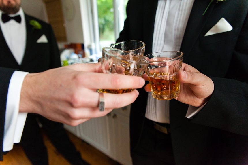 Leeds Club Wedding Photography Groom Preparation Whiskey