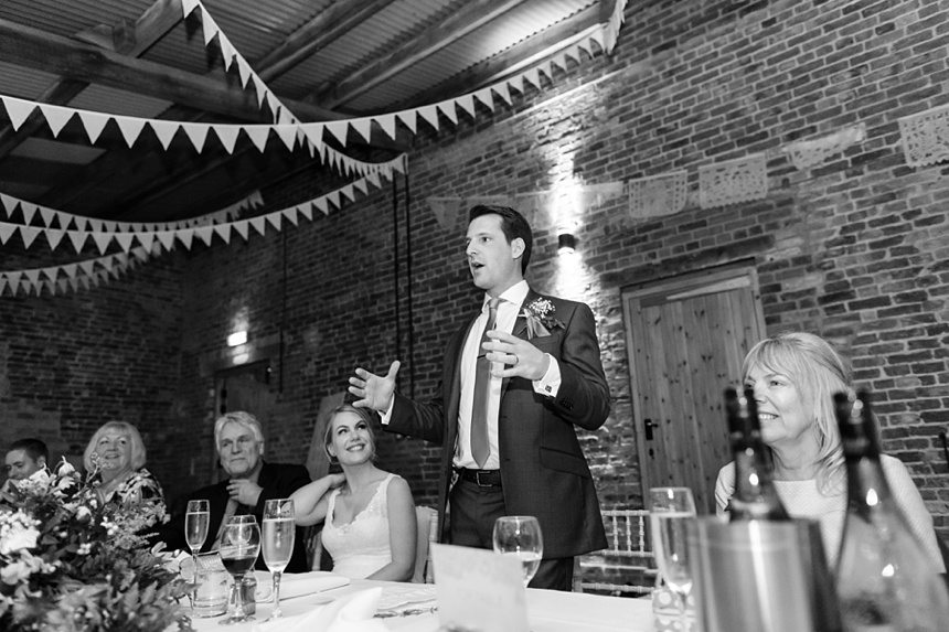 Groom speech barmbyfield barn