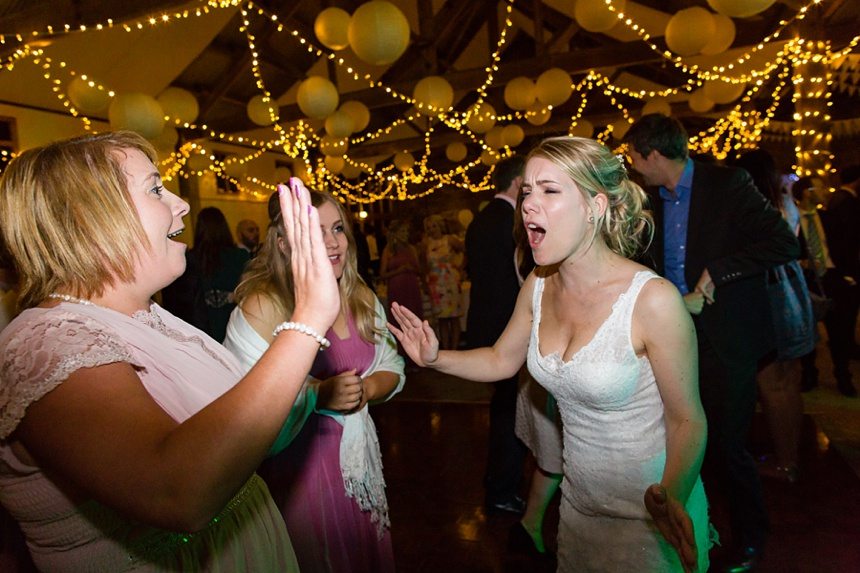 Barmbyfield Barn Wedding Dance Party Photographs