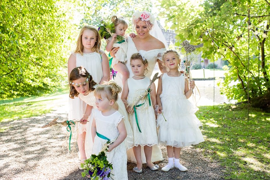 Wedding Photography York quirky bride east riddlesden hall 