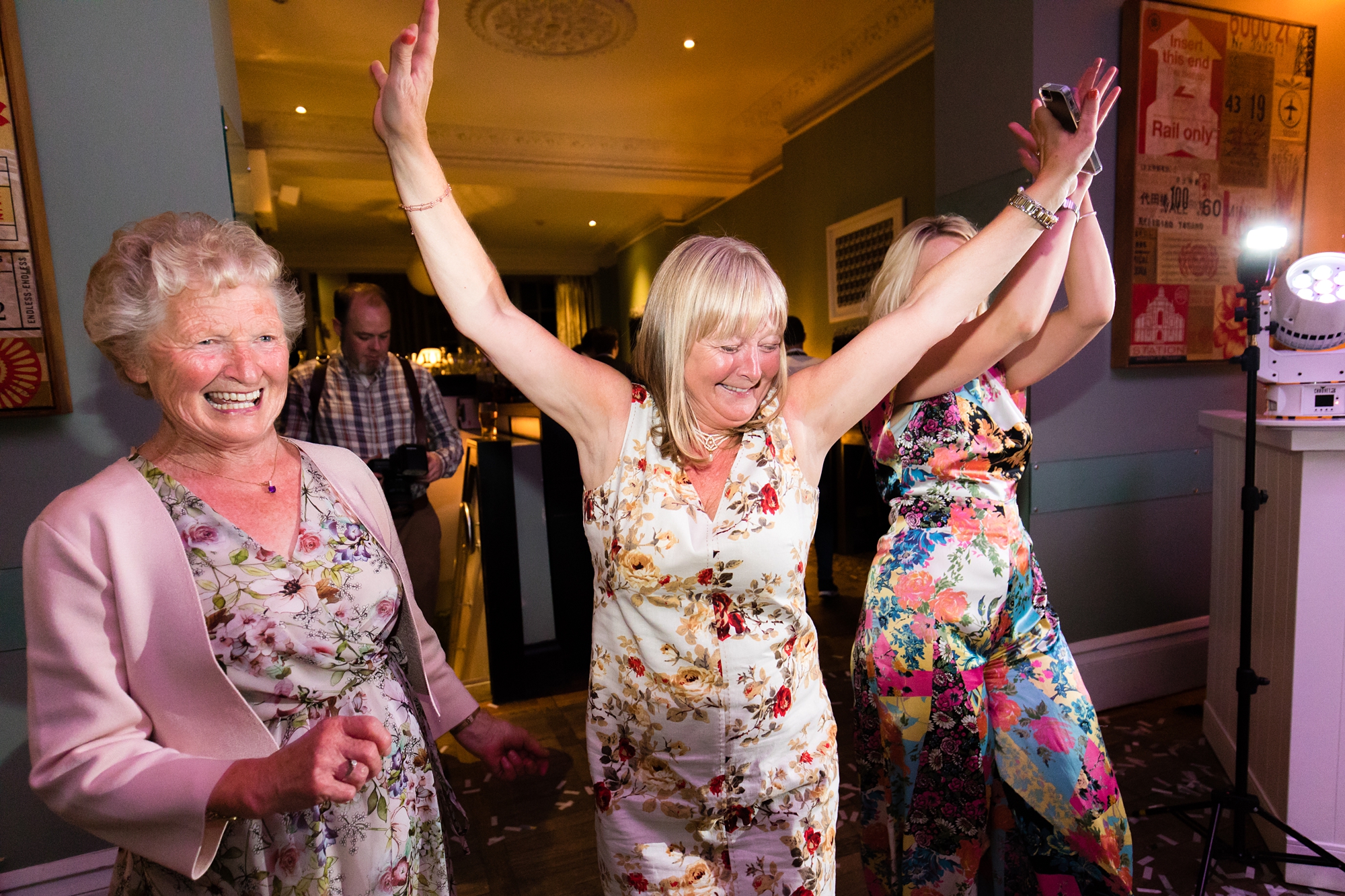 York & Albany Wedding Photography dance party disco