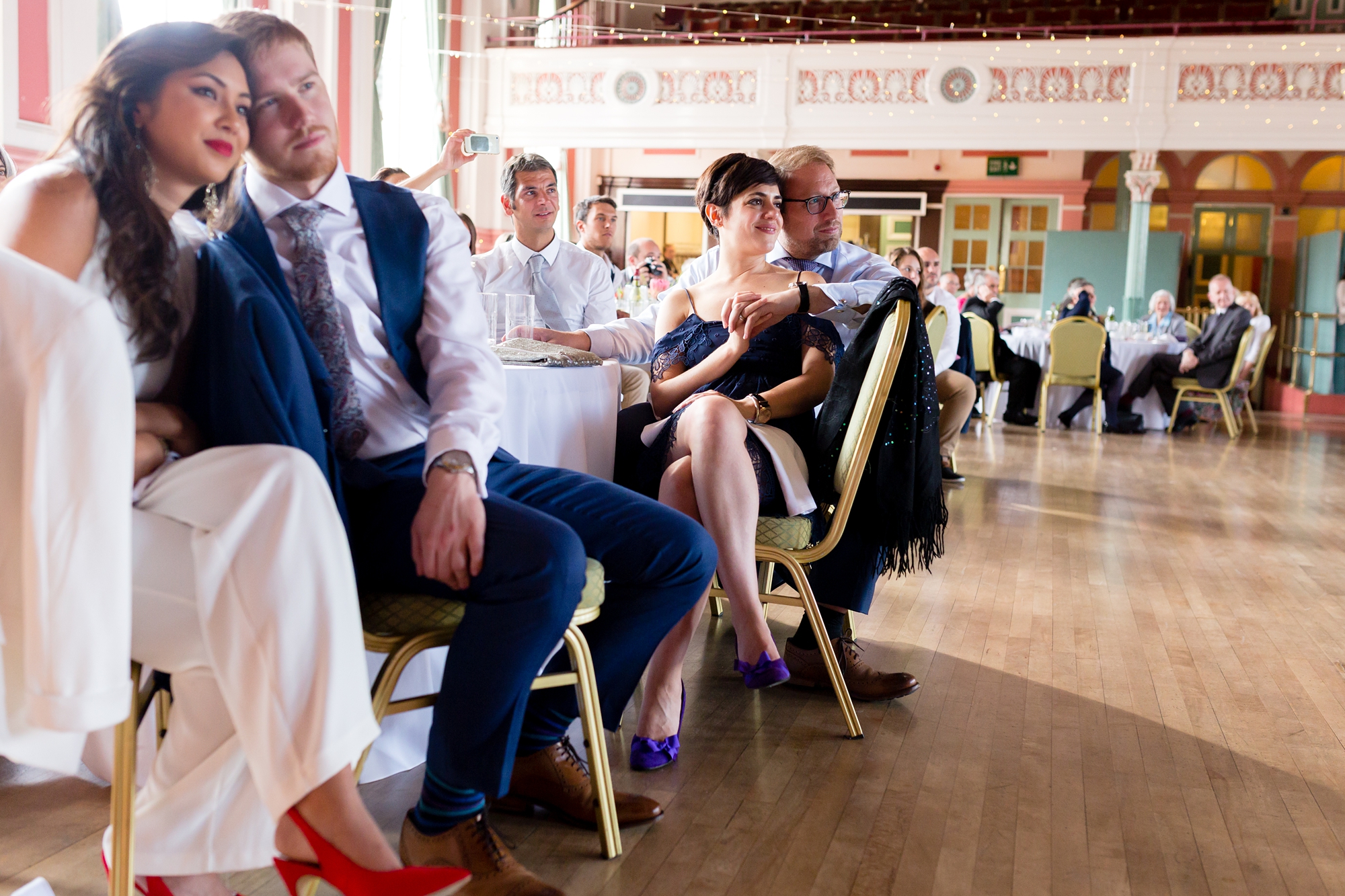 Couples feel loved up during speeches Best York Documentary Photography