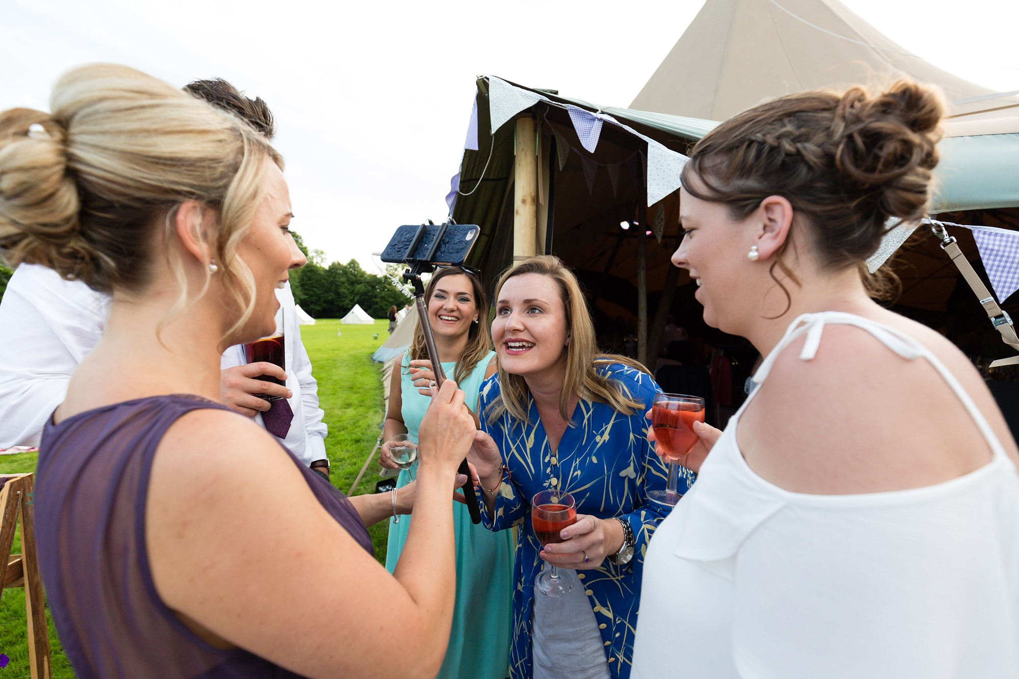 Bell Hall Wedding Photography guests having a great time 